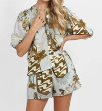 Las Surenas - Ipanema Print Inspired Short