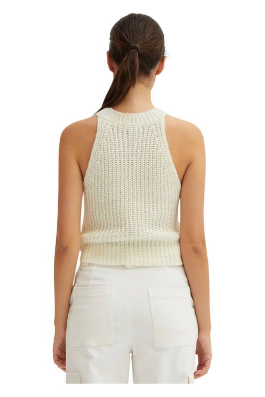 Crescent - Audrey Chunky Knit Halter Top