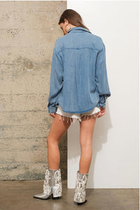 Blue B - Rocksteady Denim Button-up Top
