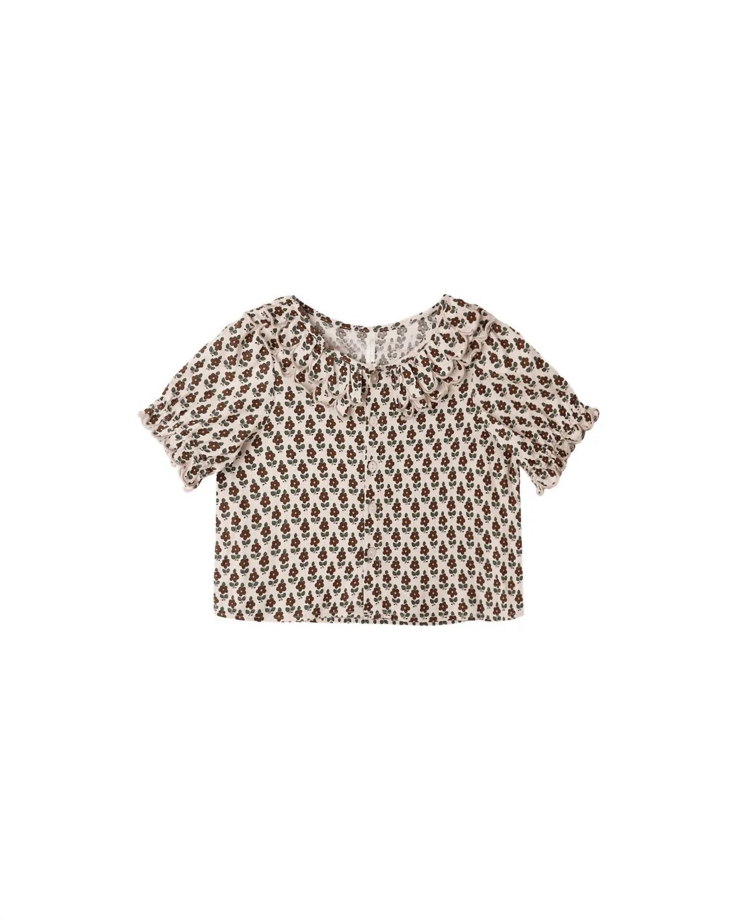 Rylee + Cru Girls' Blouse And Skirt Set in harvest floral - item