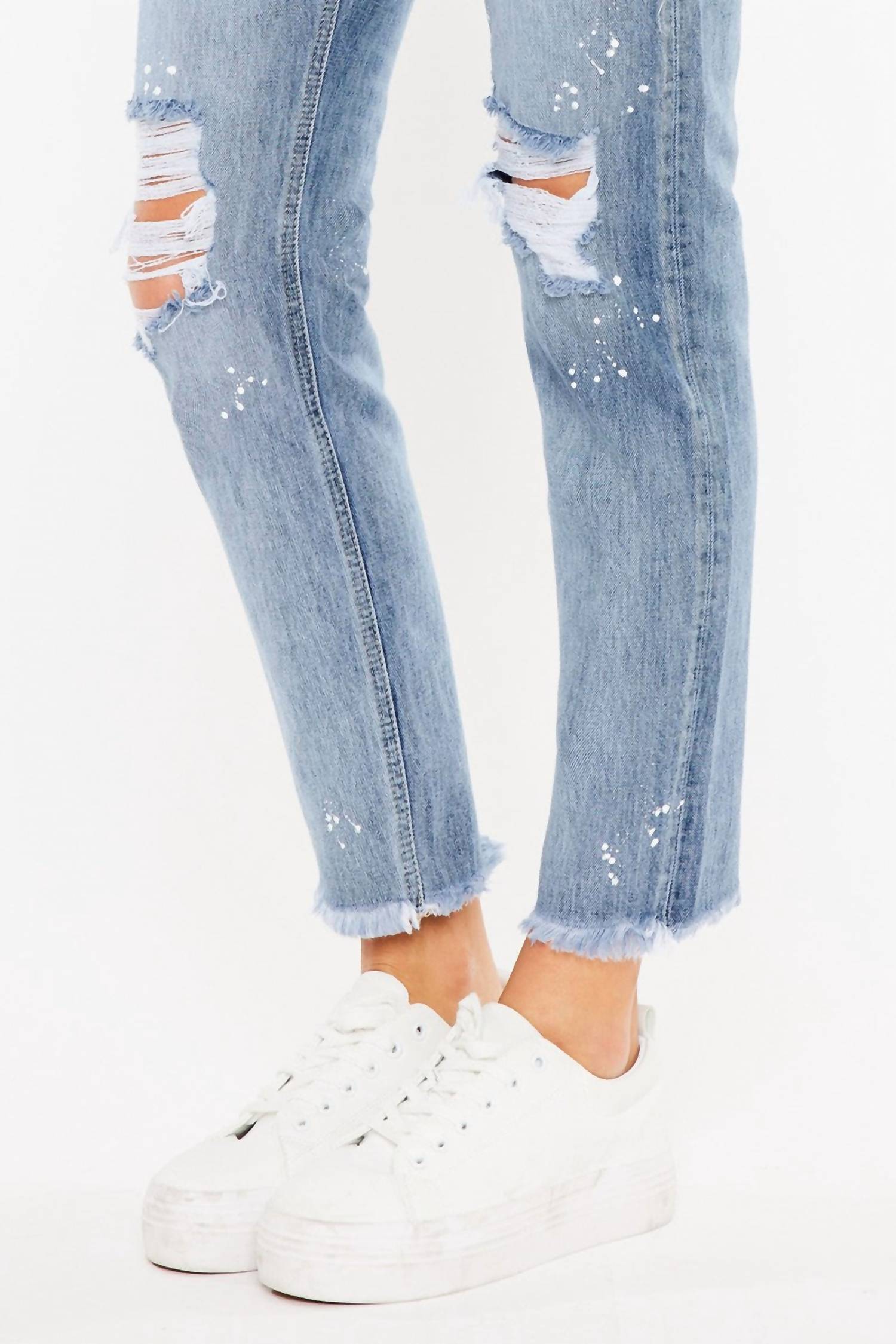 Kancan - Women's High Rise Slim Straight Jeans