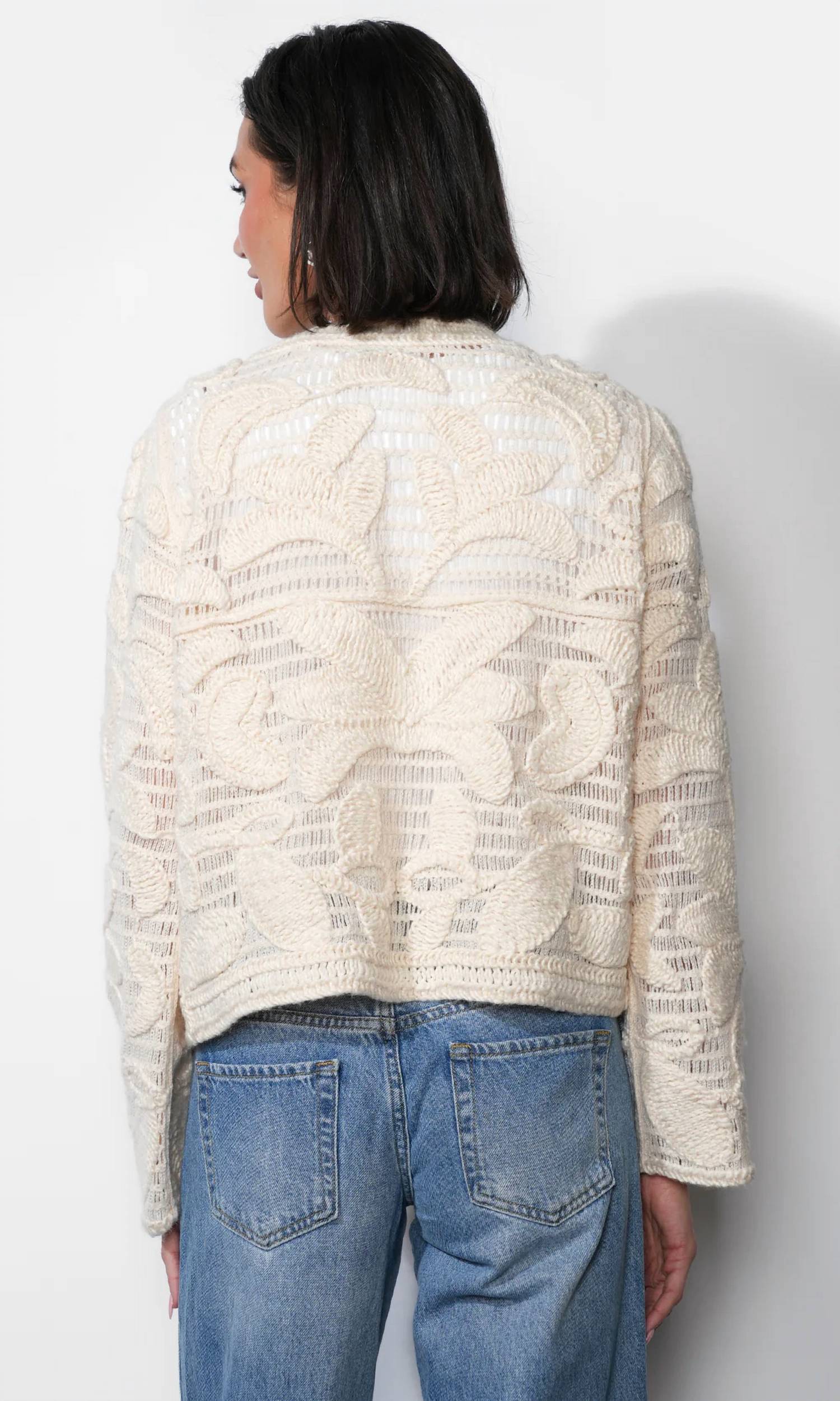 Greylin - Sutton Crochet Cardigan