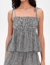 The Great. - Tide Smocked Top