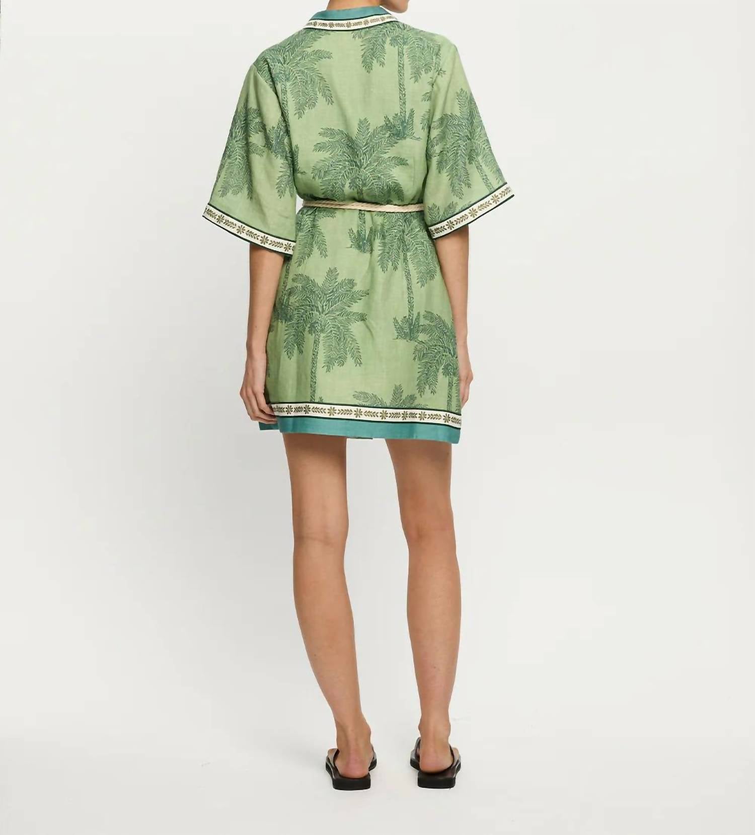 KIVARI Mini Shirt Dress in alani - women's dress - detail view