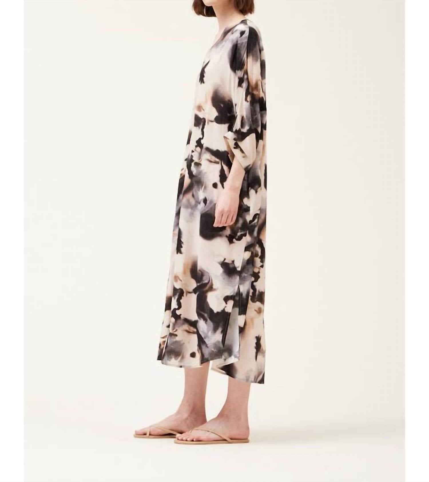 Grade & Gather - Swirl Print Kaftan Tunic Dress