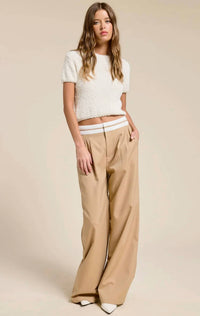 Mimosa - CONTRAST WAIST TROUSERS