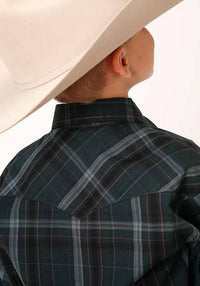 Roper - Boys Plaid Long Sleeve Shirt