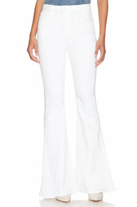 7 For All Mankind - Mega Flare Jeans Clean White Wash