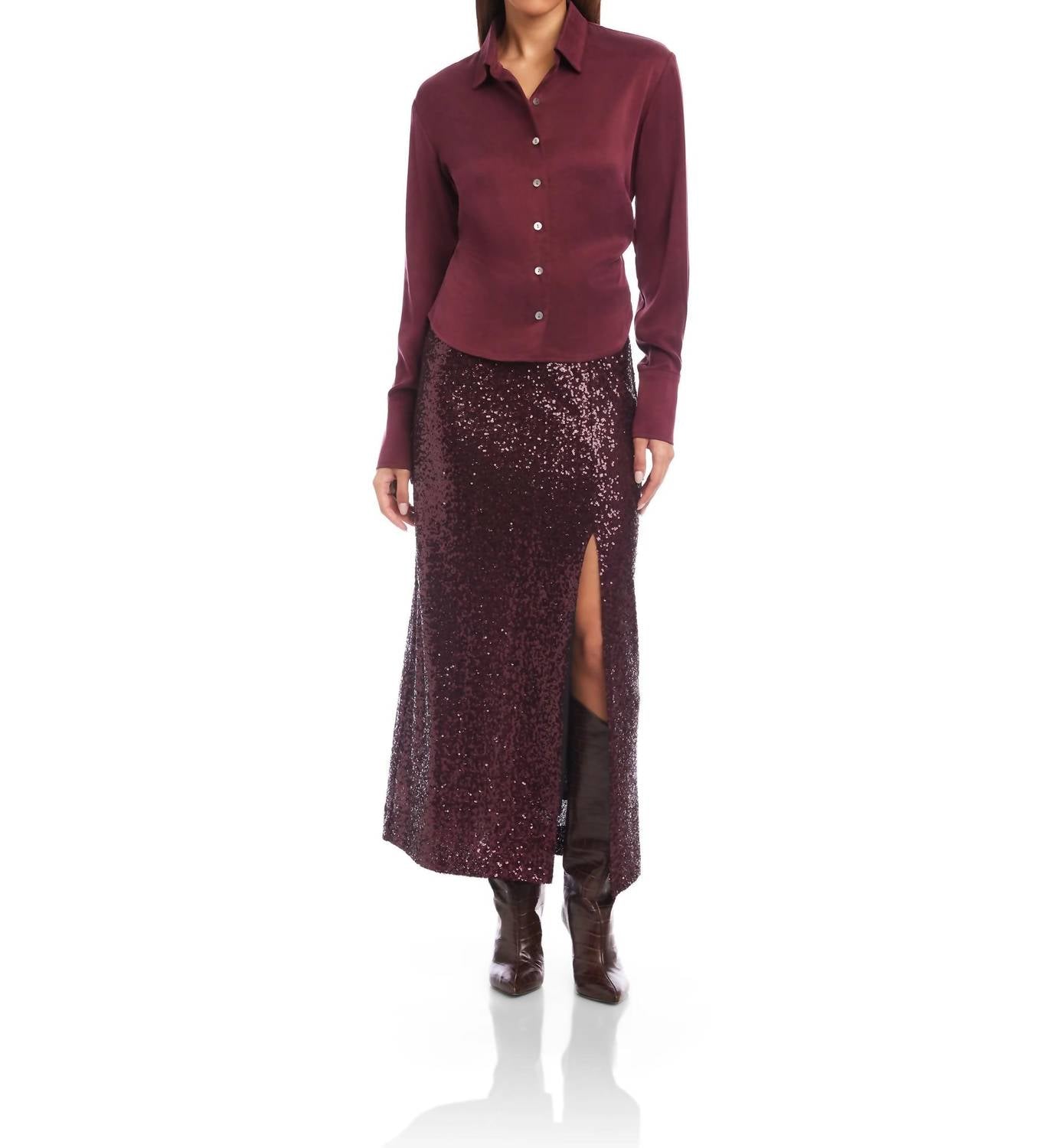 Fifteen Twenty - Women's Tawnie Side Pleat Blouse