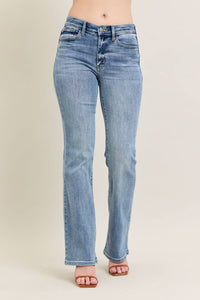 Judy Blue - Women's Mid Rise Boot Cut Jeans
