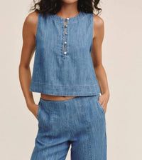 Bella Dahl - Sleeveless Placket Pullover