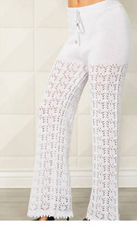 French Kyss - Crochet Drawstring Pants