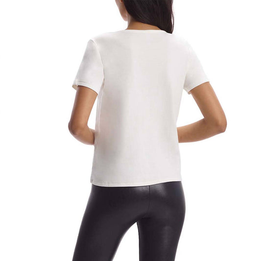 Commando - CLOUD SHORT SLEEVE V-NECK TEE