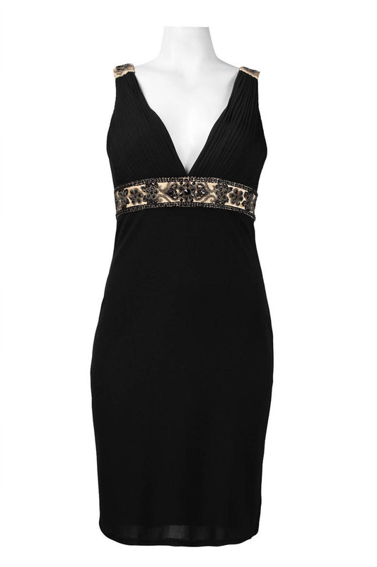 Sue Wong - Jeweled Empire Waist Low-back Dress