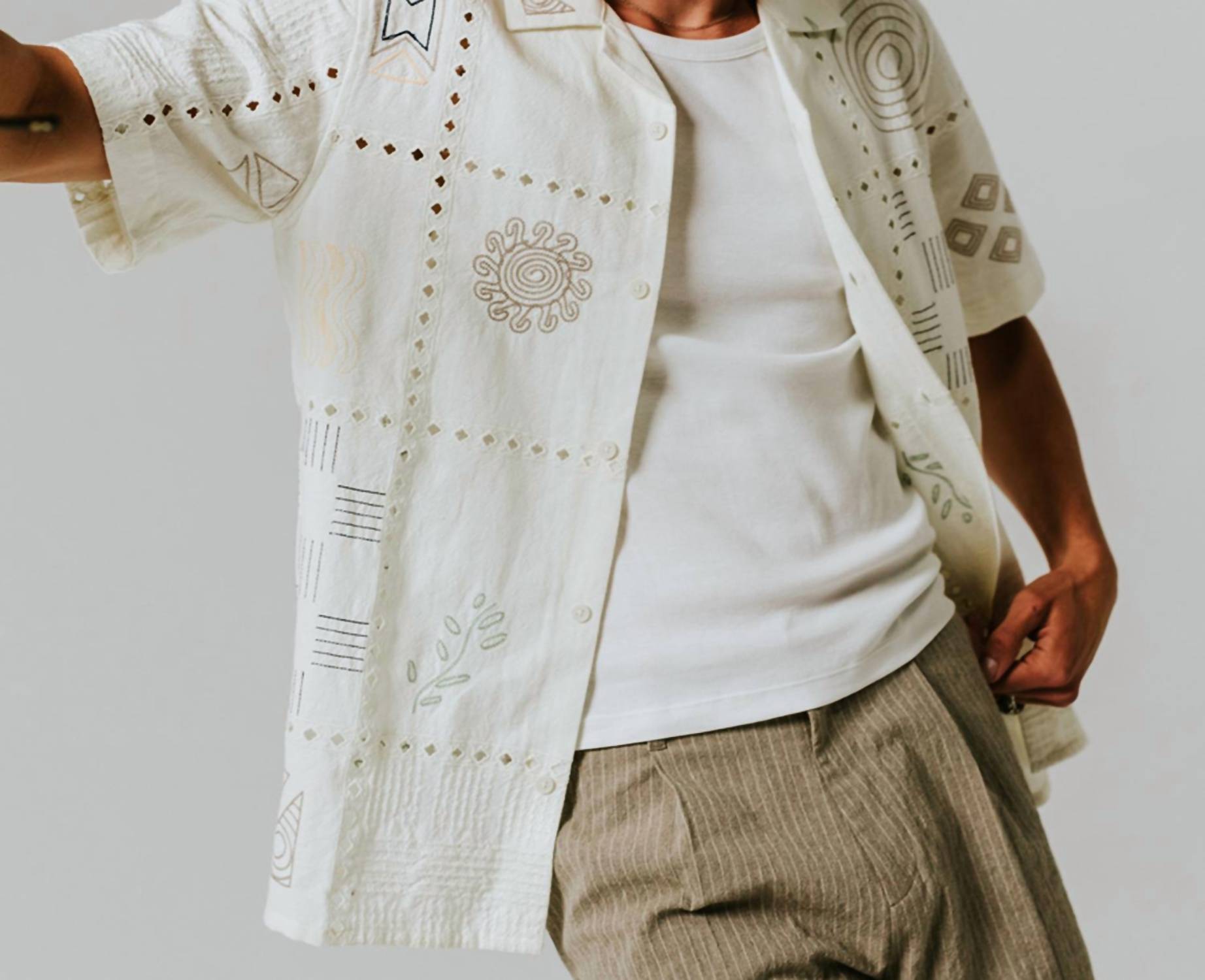 Wax London - Men's Didcot Short Sleeve Shirt