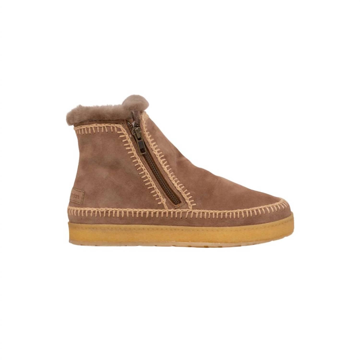 Laidback London - Women's Setsu Crochet Side Zip Ankle Boot