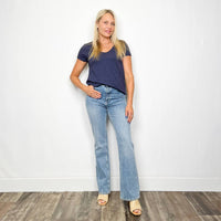 Dylan - Slub Cotton V-Neck Tee
