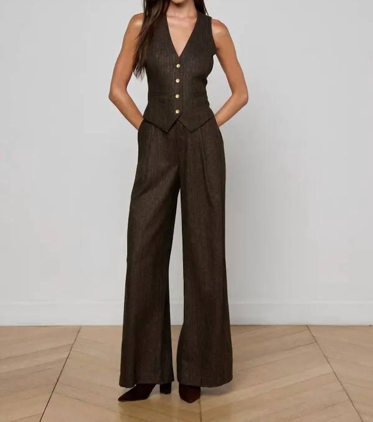 L'Agence - Drina V Neck Vest