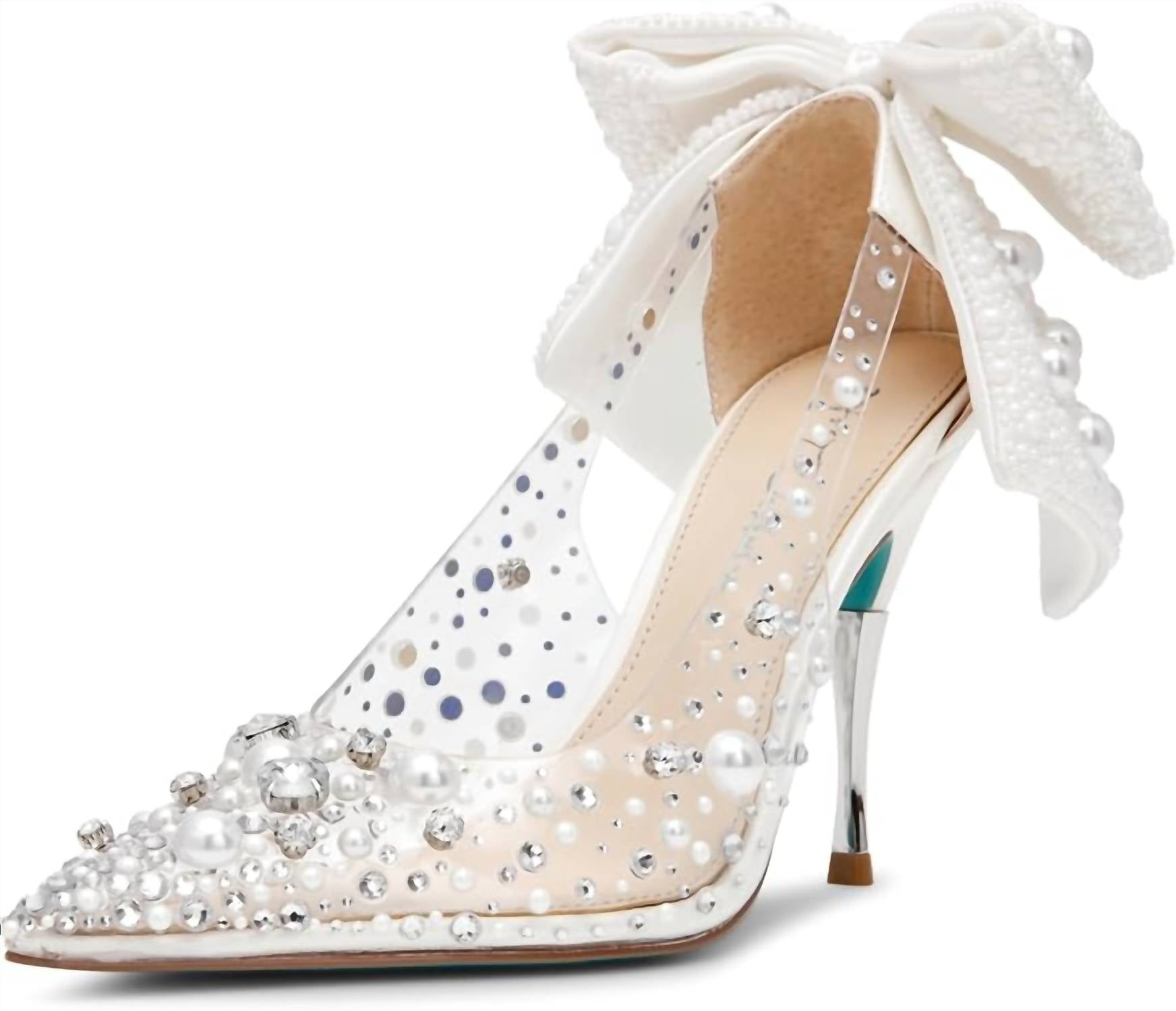 Betsey Johnson - Women's Esmy Pearl Clear Pumps