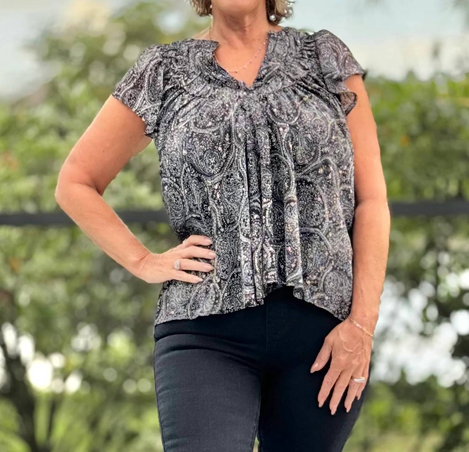 Adora - Paisley Princess Top