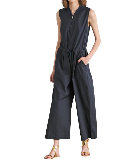 European Culture - Sleeveless Zip Up Jumpsuit