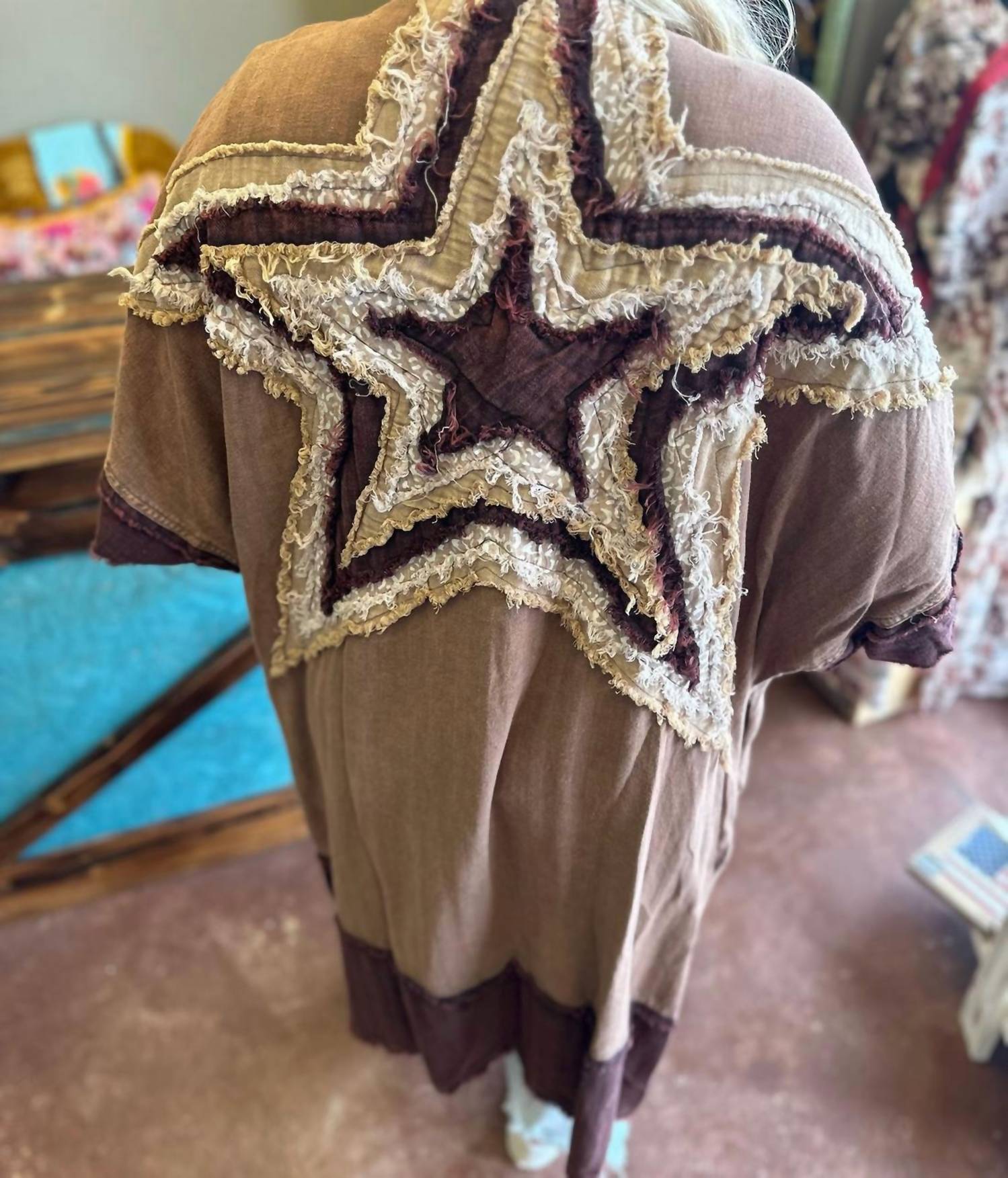 Oli & Hali - Star Patched Kimono