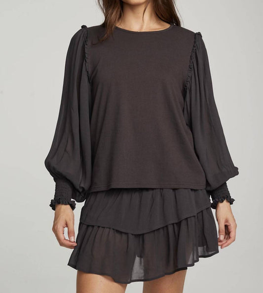 Chaser - Clyde Licorice Blouse