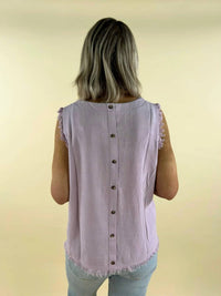 Coco + Carmen - Sloane Button Back Tank Top