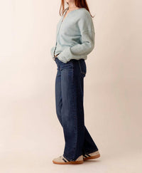 Just Black Denim - Mid Rise Loose Straight Leg Jeans