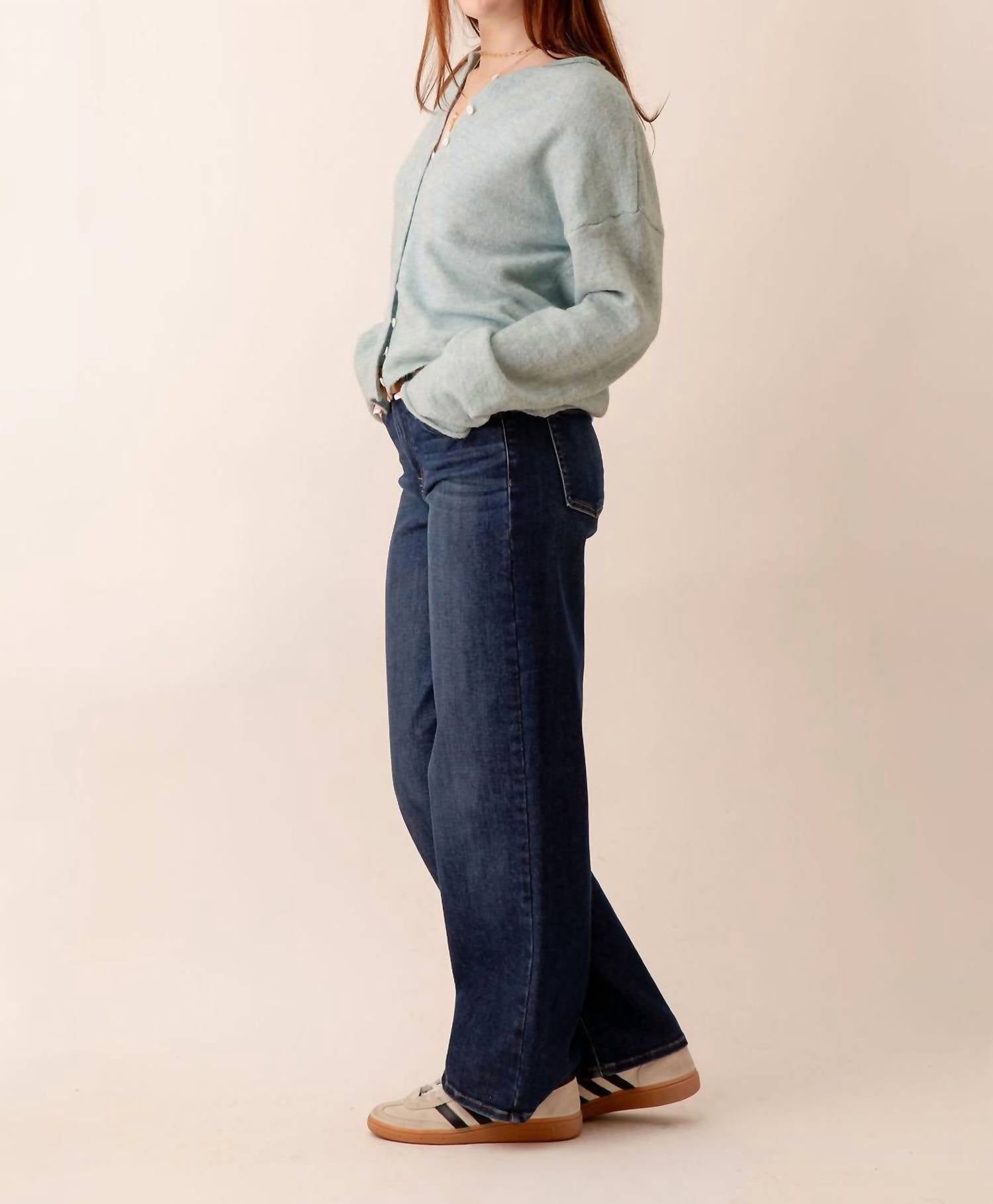 Just Black Denim - Mid Rise Loose Straight Leg Jeans