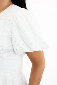 Tea N Rose - Zoie Eyelet Mini Dress