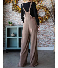 Vanilla Monkey - Solid Rib Overall Jumpsuit