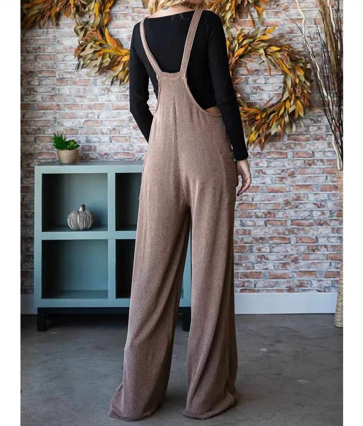 Vanilla Monkey - Solid Rib Overall Jumpsuit
