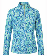 Lilly Pulitzer - WOMEN'S UPF 50+ SKIPPER POPOVER TOP