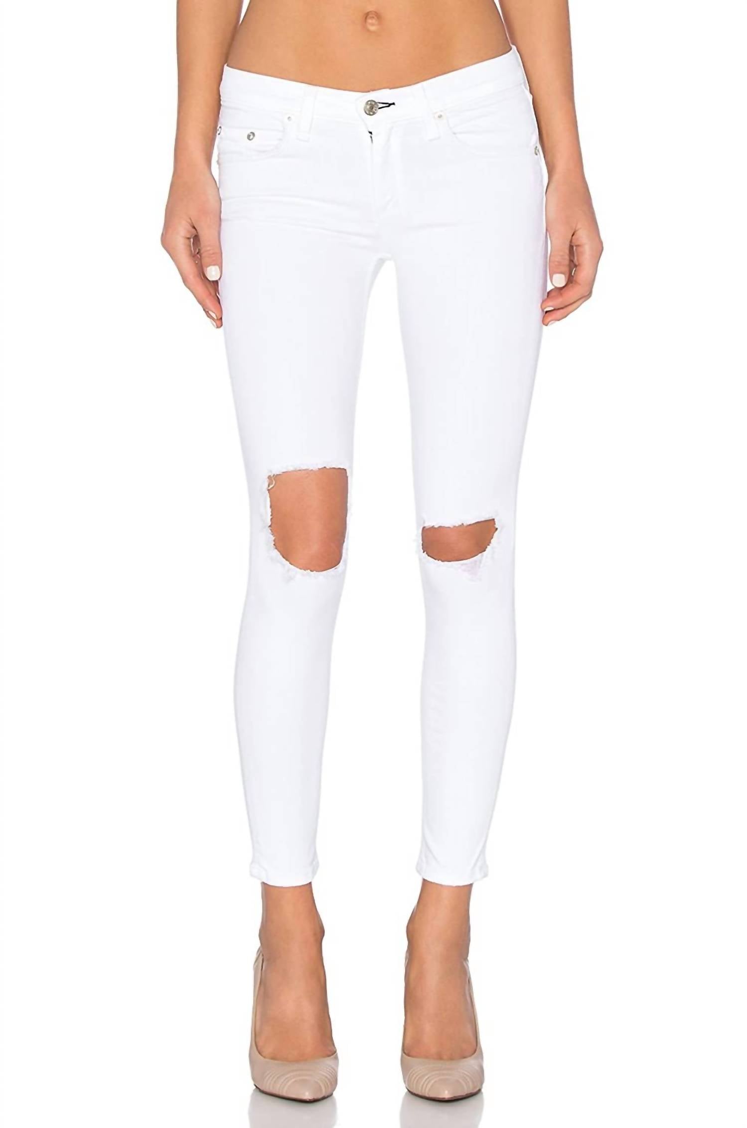 Bright Capri Jean with Holes