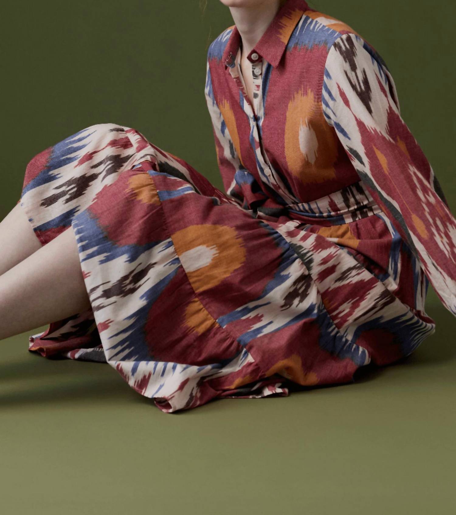 Guadalupe Design - Ariel Ikat Midi Dress