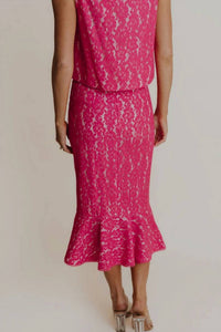 Laroque - Cece Lace Midi Skirt