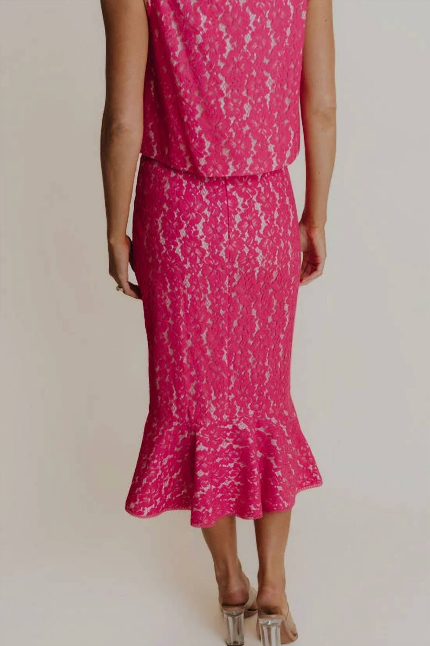 Laroque - Cece Lace Midi Skirt