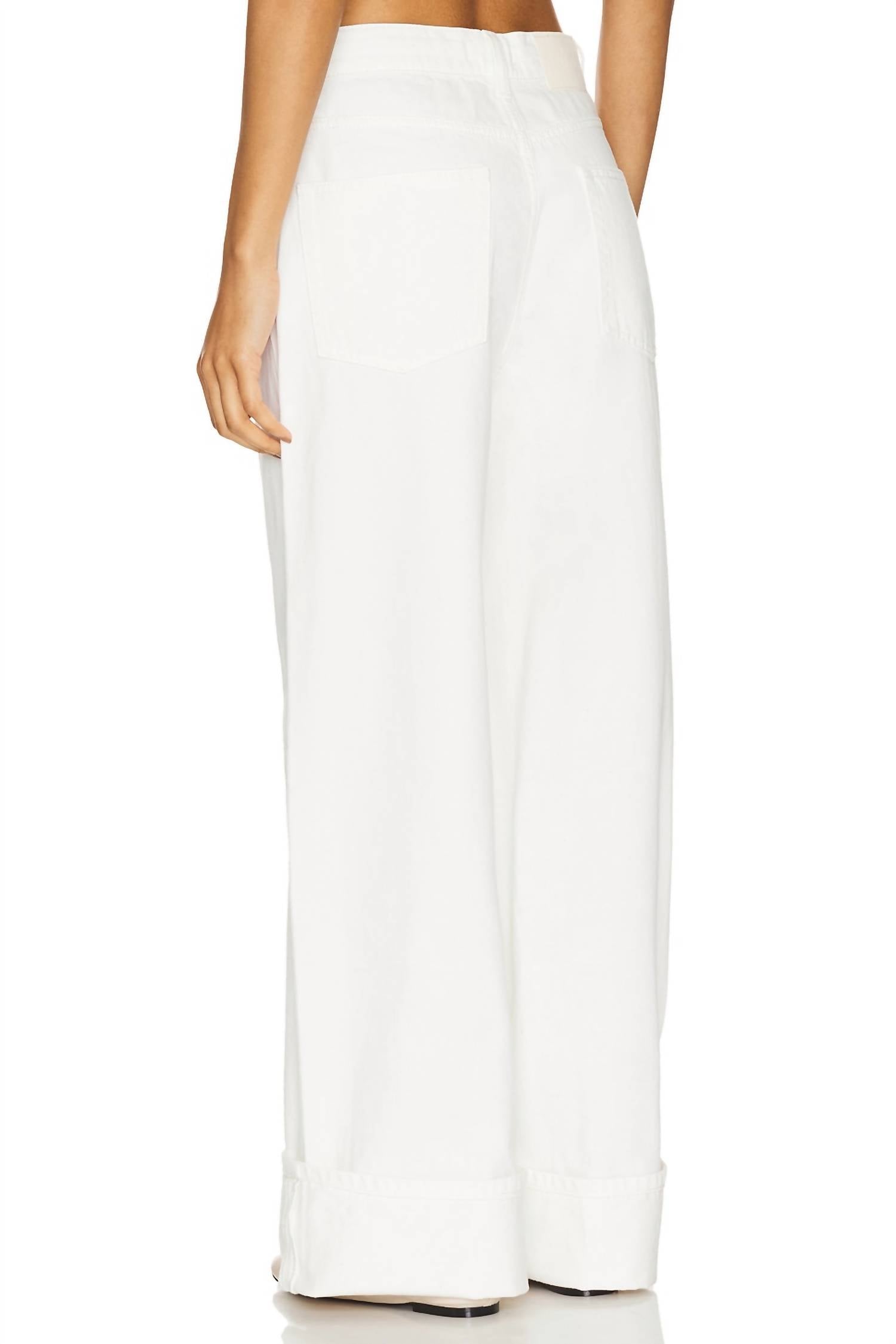 Grlfrnd - Lucia Drawstring Baggy Wide Leg Denim Jeans