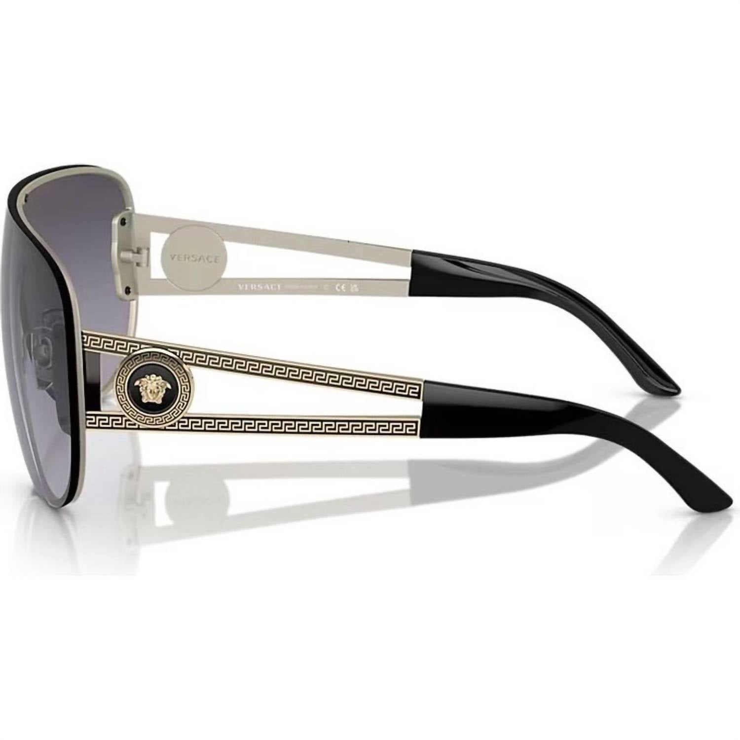 Versace - Women's Medusa Shield Ve2166 Aviator Non-polarized Sunglasses