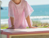 Snapper Rock - Girl's Pom Pom Cover Up