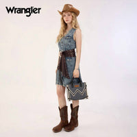 Wrangler - Western Contrast Stitch Chevron Tote Bag