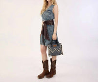 Wrangler - Western Contrast Stitch Chevron Tote Bag