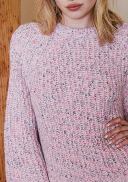 Autumn Cashmere - Shaker Quarter Sleeve Crew Sweater