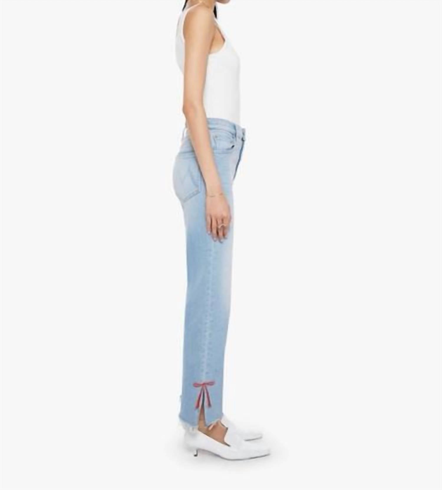 Mother - Rambler Zip Slice Hover Fray Jeans