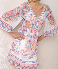 Hale Bob - Berenice Chiffon V-neck Dress
