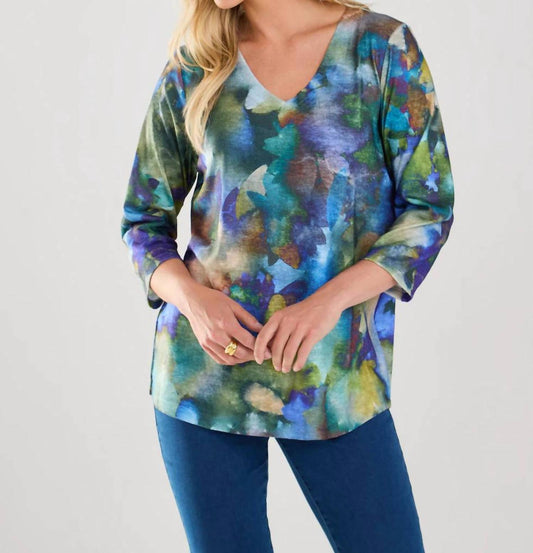 Fdj - NORAH WATERCOLOR V-NECK TOP