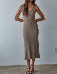 By Together Heidi Midi Dress in grey - women's dress