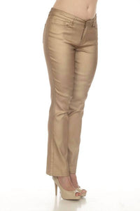AZI Goldie Flare Bottom Pants in mink - women's pants