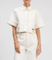 Simkhai - Albaine Embroidered Denim Shirt